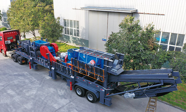 portable mobile crushing and screening plant